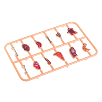 Gra zręcznościowa Szalony Lekarz dla dzieci 4+ Plansza z pacjentem + 12 Narządów + Pęseta